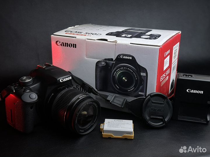 Фотоаппарат Canon 500d kit 18-55