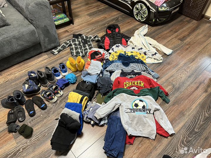 Пакет одежды и обуви для мальчика 3-4 лет 98 104