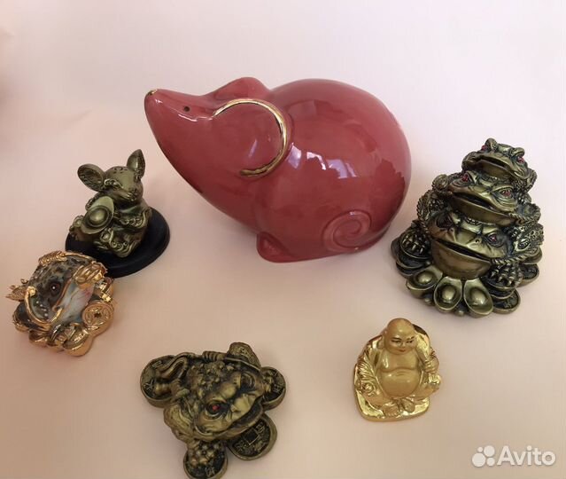 Денежная трехлапая жаба, будда, копилка