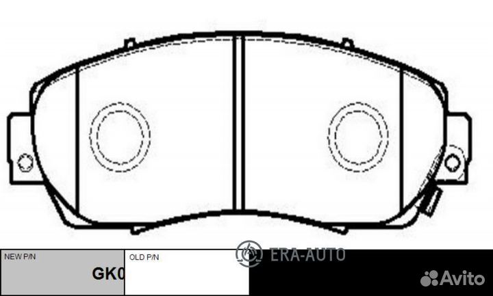CTR GK0336 Колодки торм.пер. (старый арт. ckho-19)