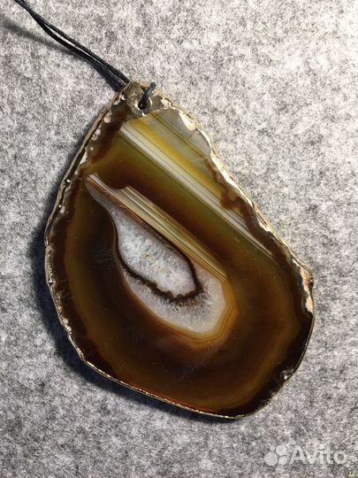 Срез агата, подвеска