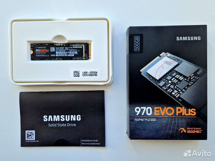 SSD m2 nvme Samsung 970 EVO Plus 500 Гб