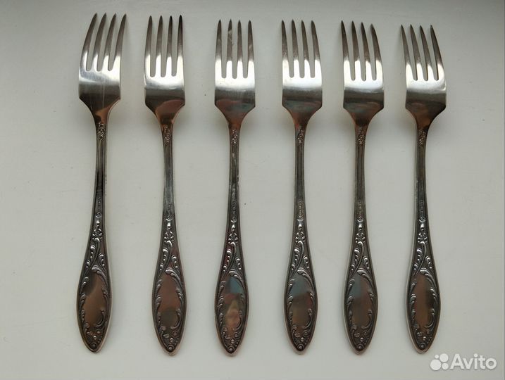 Столовые ложки вилки СССР мельхиор 12шт