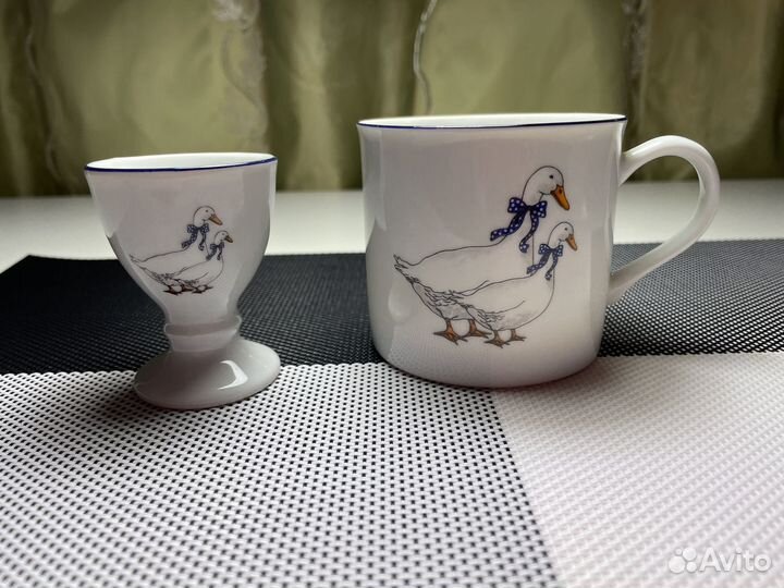 Кружка, подставка для яйц фарфор Чехия