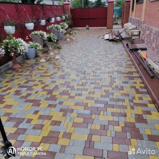 Укладка брусчатки