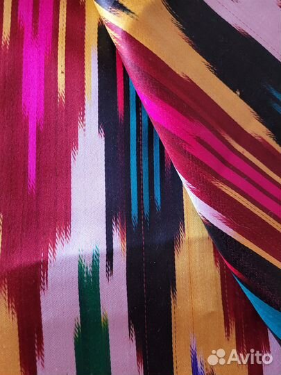 Ткань адрас шелк 3м восточная узбекская нац