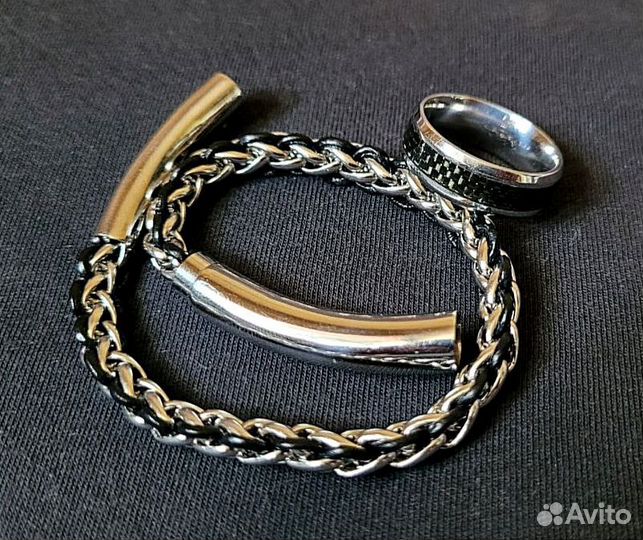 Кольцо и браслет мужские
