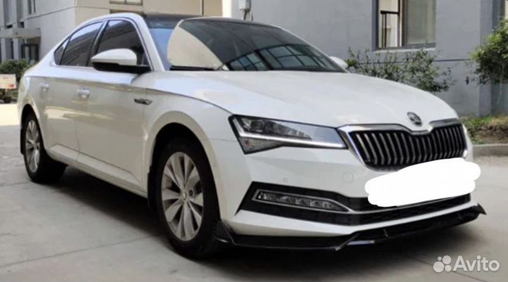Сплиттер на передний бампер Skoda Superb 3