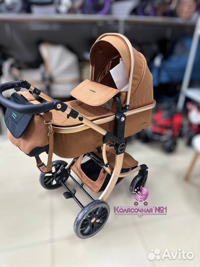 Коляска luxmom 601A 3в1