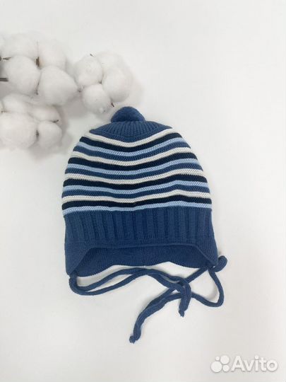 Новая шапка демисезонная для мальчика 3-6 мес