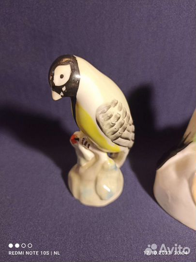 Статуэтка синица, фарфор