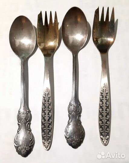 Серебрение ложки и вилки СССР