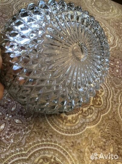 Хрустальная фруктовница