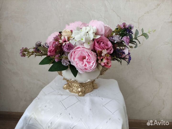 Букет цветы из мыла