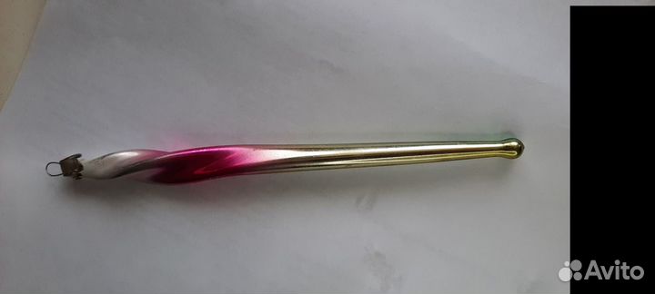 Сосулька цветная елочная игрушка СССР