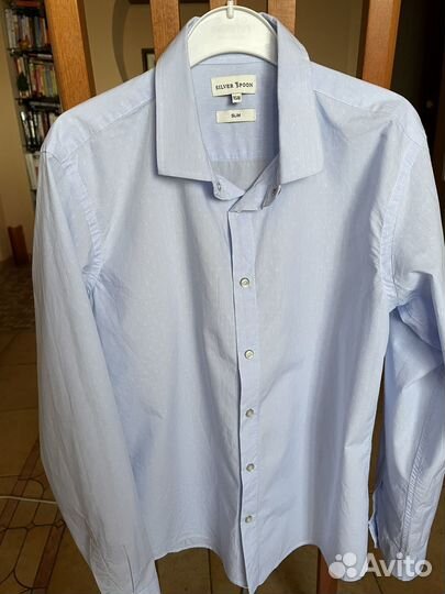 Рубашка Silver Spoon Slim на кнопках, р.158