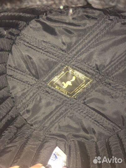 Норковая шапка мужская новая