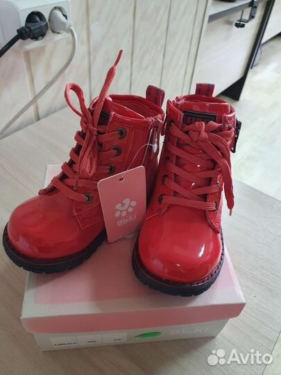 Ботинки для девочки 21, 23 р., новые демисезонные