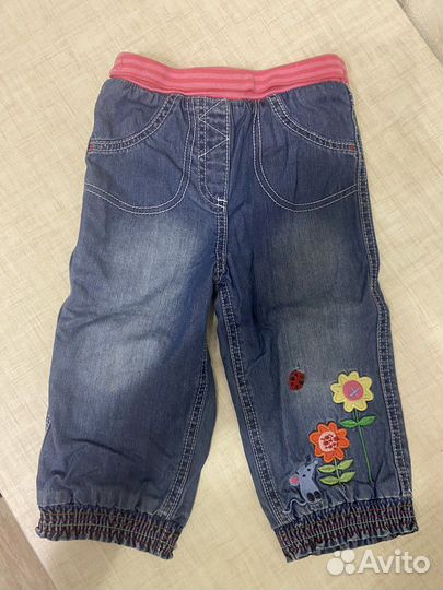 Джинсы и штаны для девочки 80-86