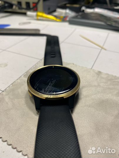 Удаление царапин с экрана/стекла часов без разбора