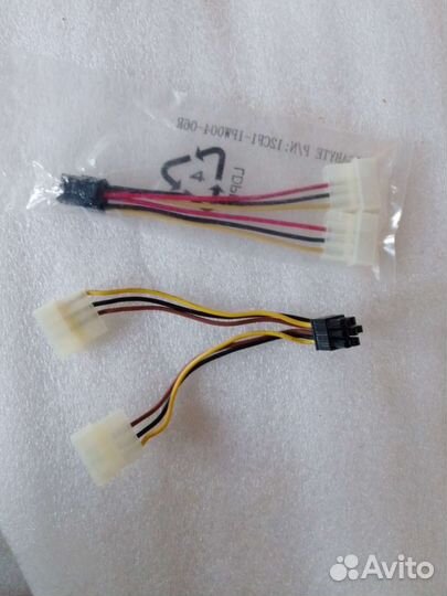 Вентиляторы пк, переходник 6 pin x 2 molex
