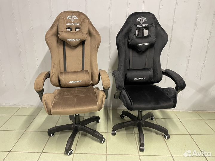 Игровое кресло компьютерное кресло велюр