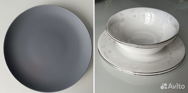 Тарелка IKEA Динера d26, др. тарелки