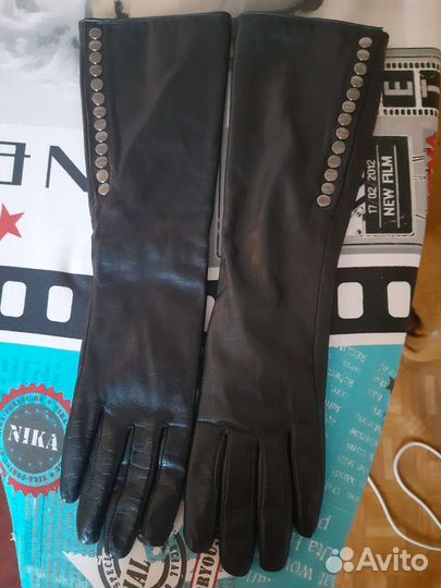 Перчатки женские натуральная кожа
