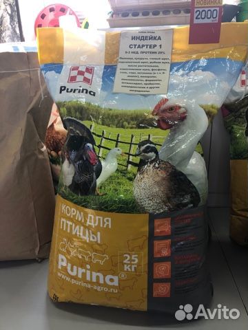 Комбикорм пурина для индеек и перепелов