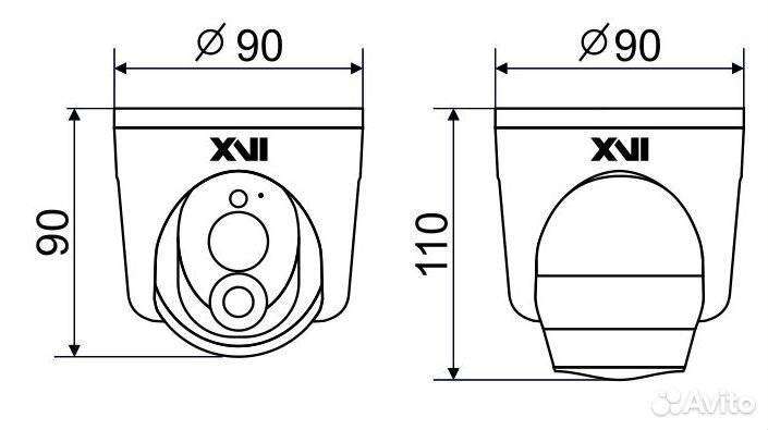 IP камера видеонаблюдения XVI VI5404CAP, 5Мп c POE