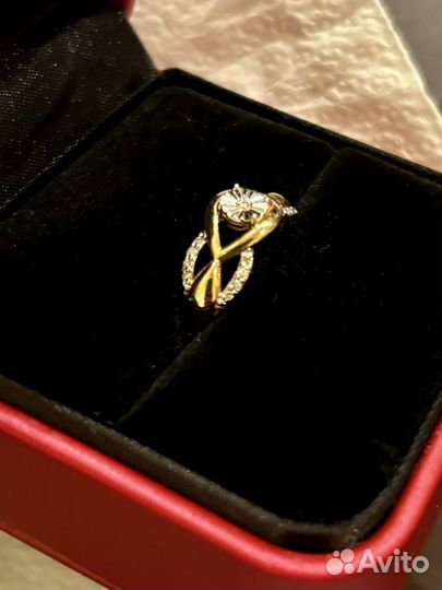 Золотое кольцо 17 размер