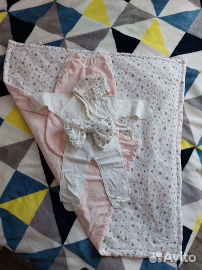 Конверт на выписку летний для девочки