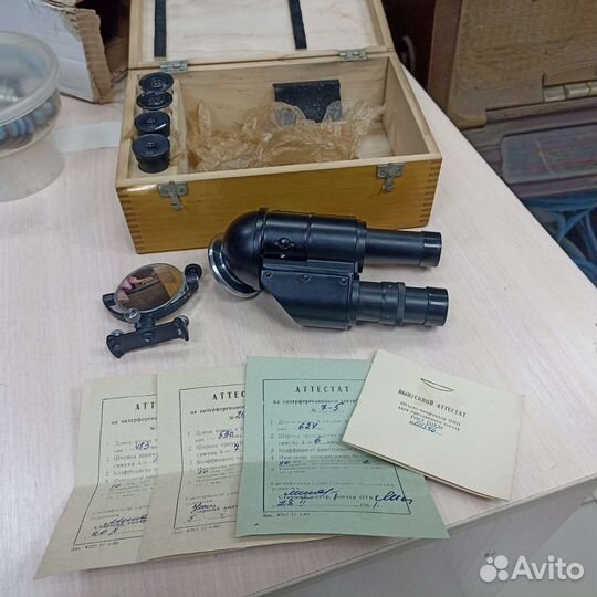 Насадка бинокулярная. ау-12. Микроскоп (сзр)