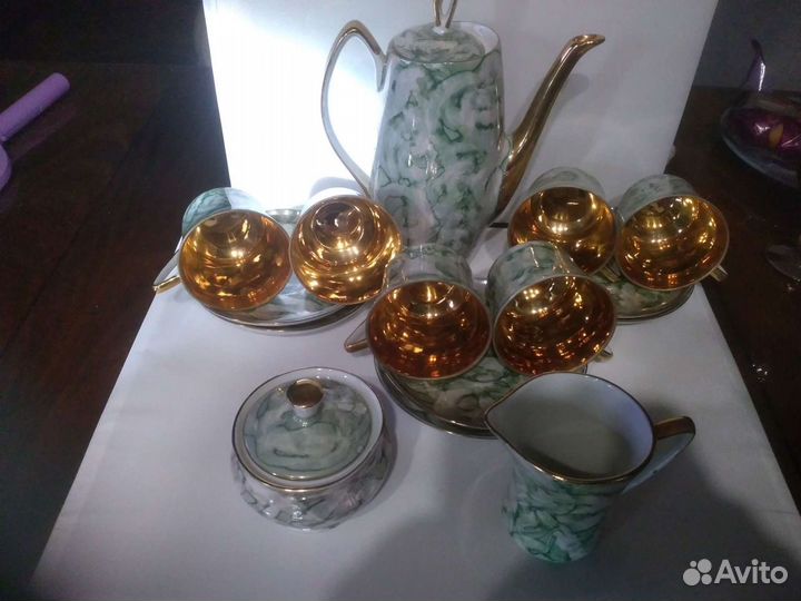 Винтажный чайный, кофейный сервиз Польша