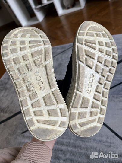 Зимние ботинки еcco