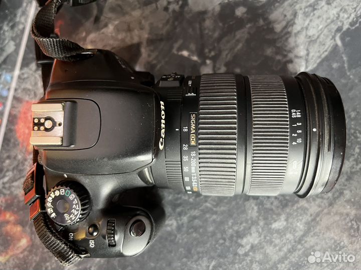 Комплект Canon 550d + Sigma 18-200