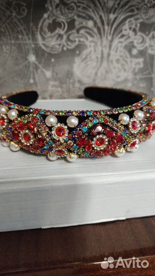 Ободок со стразами