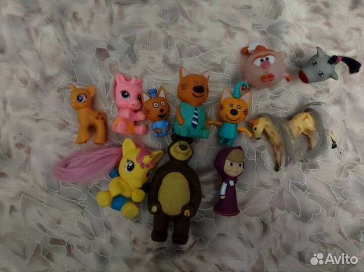 Игрушки детям,три кота,Маша и медведь,пони