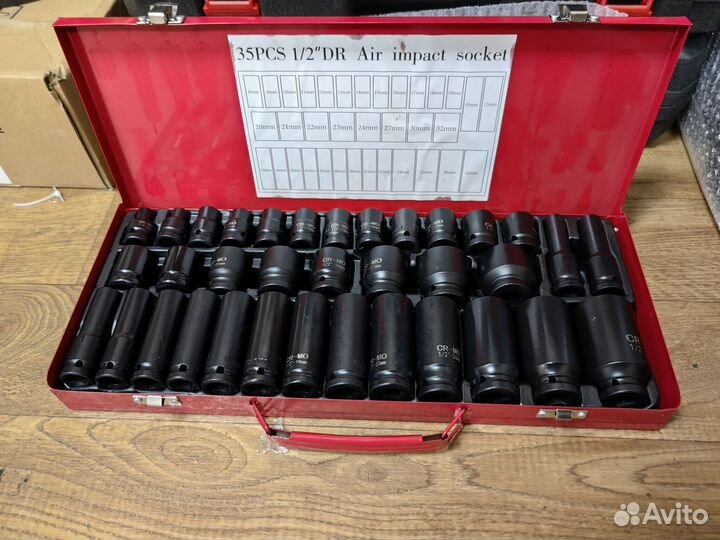 Набор торцевых головок ударных