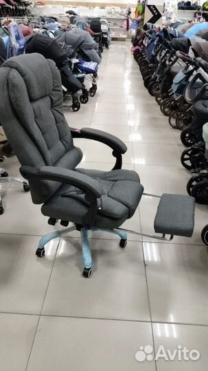 Кресло компьютерное офисное тканьевое руководителя