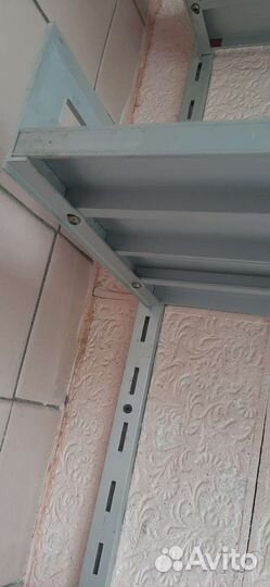 Полки алюминиевые переставные навесные