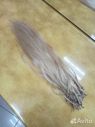 Волосы для наращивания 40 см блонд