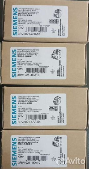 Автоматические выключатели Siemens, реле pilz pnoz