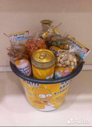 Набор в ведре мужчине,мужу, парню, коллеге