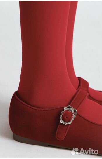 Бархатные балетки с кристалами Lime (37)