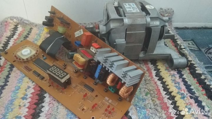 Мотор и плата от стиральной машины