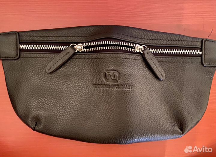 Сумка поясная кожаная Francesco Molinary