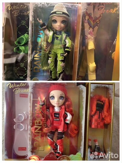 Кукла Rainbow High Winter Break Jade,Ruby Anderson