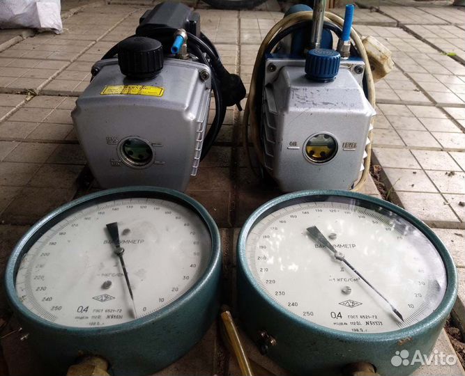 Вакуумные насосы на 220 В и образцовые вакуумметры