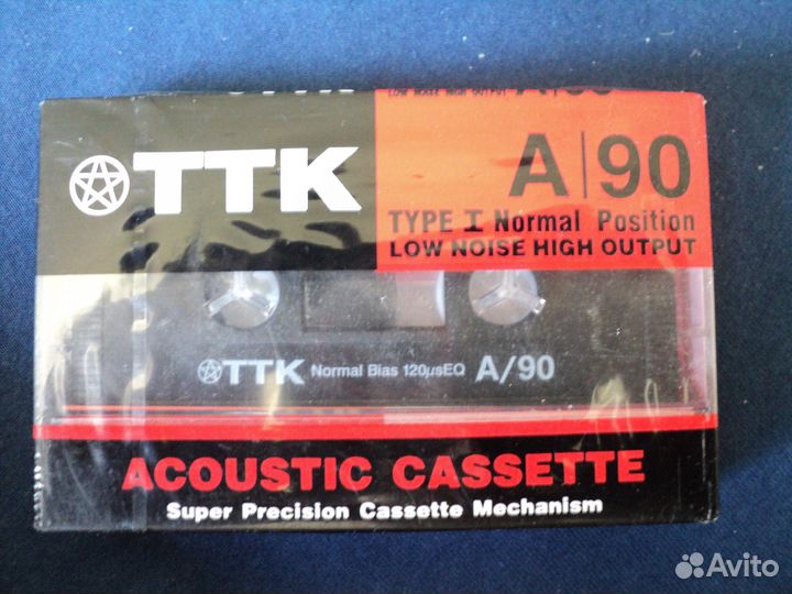 Аудио кассета новые запечатанные ТТК А90